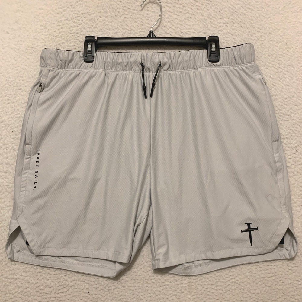 Three Nails Training Shorts Mens 2XL (37x5.5) Compression Liner Gym Athletic